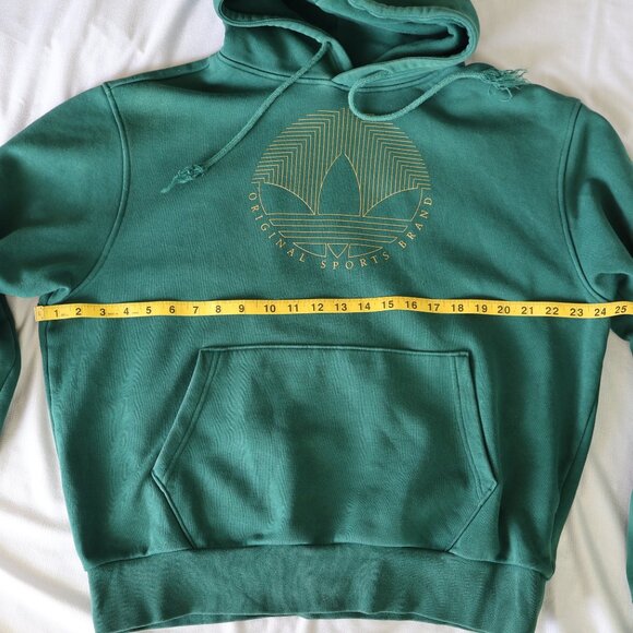 Size M - Adidas Deco Trefoil Men's Hoodie Green - Men or Womens - Picture 7 of 14